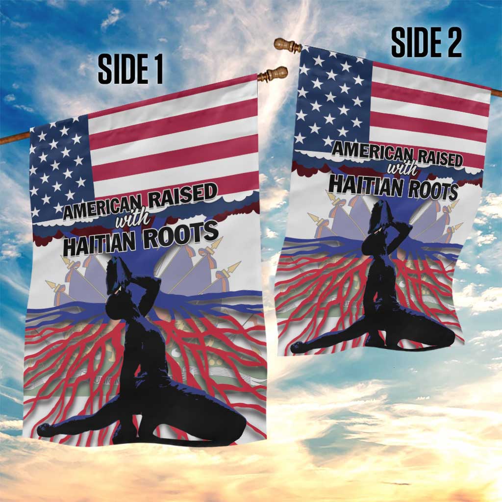 Afro Haiti Heritage Month 2025 Garden Flag American Raised With Haitian Roots