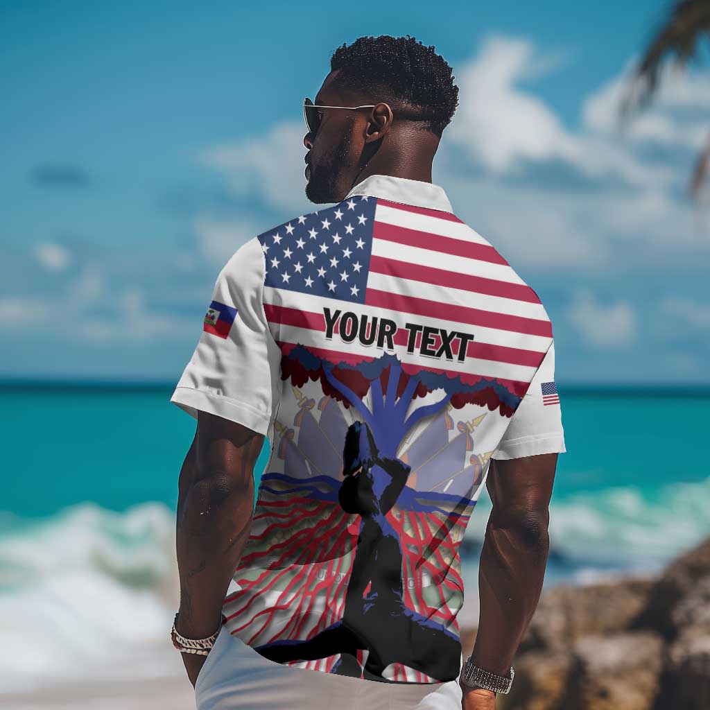Afro Haiti Heritage Month 2025 Hawaiian Shirt American Raised With Haitian Roots