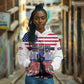 Afro Haiti Heritage Month 2025 Hoodie American Raised With Haitian Roots