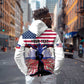 Afro Haiti Heritage Month 2025 Hoodie American Raised With Haitian Roots