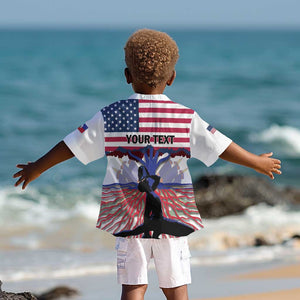 Afro Haiti Heritage Month 2025 Kid Hawaiian Shirt American Raised With Haitian Roots