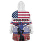 Afro Haiti Heritage Month 2025 Kid Wearable Blanket Hoodie American Raised With Haitian Roots