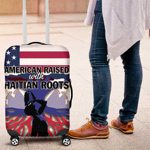 Afro Haiti Heritage Month 2025 Luggage Cover American Raised With Haitian Roots