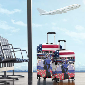 Afro Haiti Heritage Month 2025 Luggage Cover American Raised With Haitian Roots