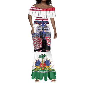 Afro Haiti Heritage Month 2025 Mermaid Dress American Raised With Haitian Roots
