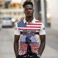 Afro Haiti Heritage Month 2025 Polo Shirt American Raised With Haitian Roots
