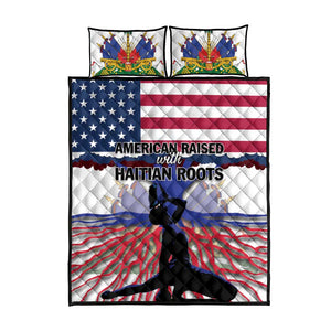 Afro Haiti Heritage Month 2025 Quilt Bed Set American Raised With Haitian Roots