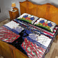 Afro Haiti Heritage Month 2025 Quilt Bed Set American Raised With Haitian Roots