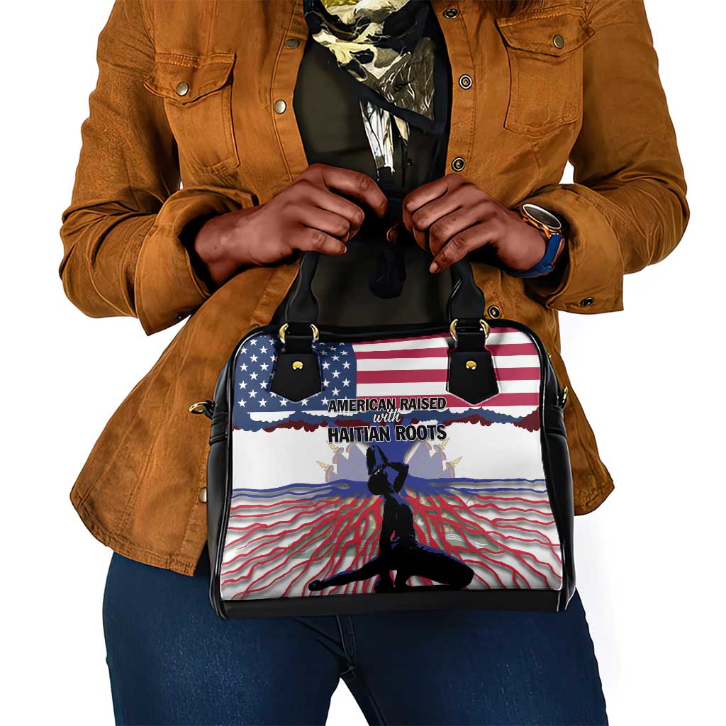 Afro Haiti Heritage Month 2025 Shoulder Handbag American Raised With Haitian Roots