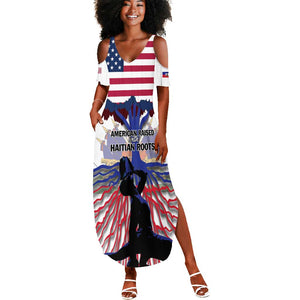 Afro Haiti Heritage Month 2025 Summer Maxi Dress American Raised With Haitian Roots