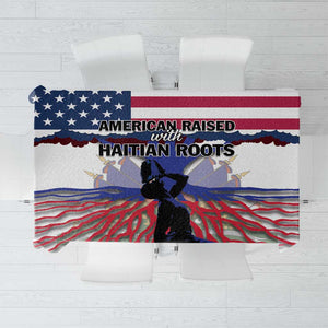 Afro Haiti Heritage Month 2025 Tablecloth American Raised With Haitian Roots