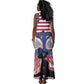 Afro Haiti Heritage Month 2025 Tank Maxi Dress American Raised With Haitian Roots