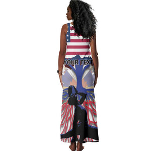 Afro Haiti Heritage Month 2025 Tank Maxi Dress American Raised With Haitian Roots
