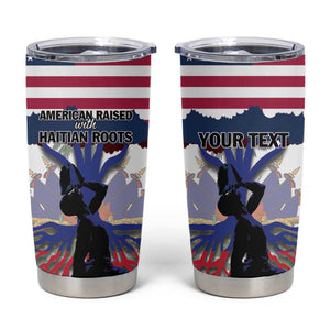 Afro Haiti Heritage Month 2025 Tumbler Cup American Raised With Haitian Roots