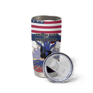 Afro Haiti Heritage Month 2025 Tumbler Cup American Raised With Haitian Roots