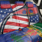 Haitian Americans Zipper Stylized Back Car Seat Cover Haiti Heritage Month 2025