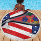 Haitian Americans Zipper Stylized Beach Blanket Haiti Heritage Month 2025