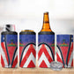 Haitian Americans Zipper Stylized 4 in 1 Can Cooler Tumbler Haiti Heritage Month 2025