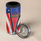 Haitian Americans Zipper Stylized 4 in 1 Can Cooler Tumbler Haiti Heritage Month 2025