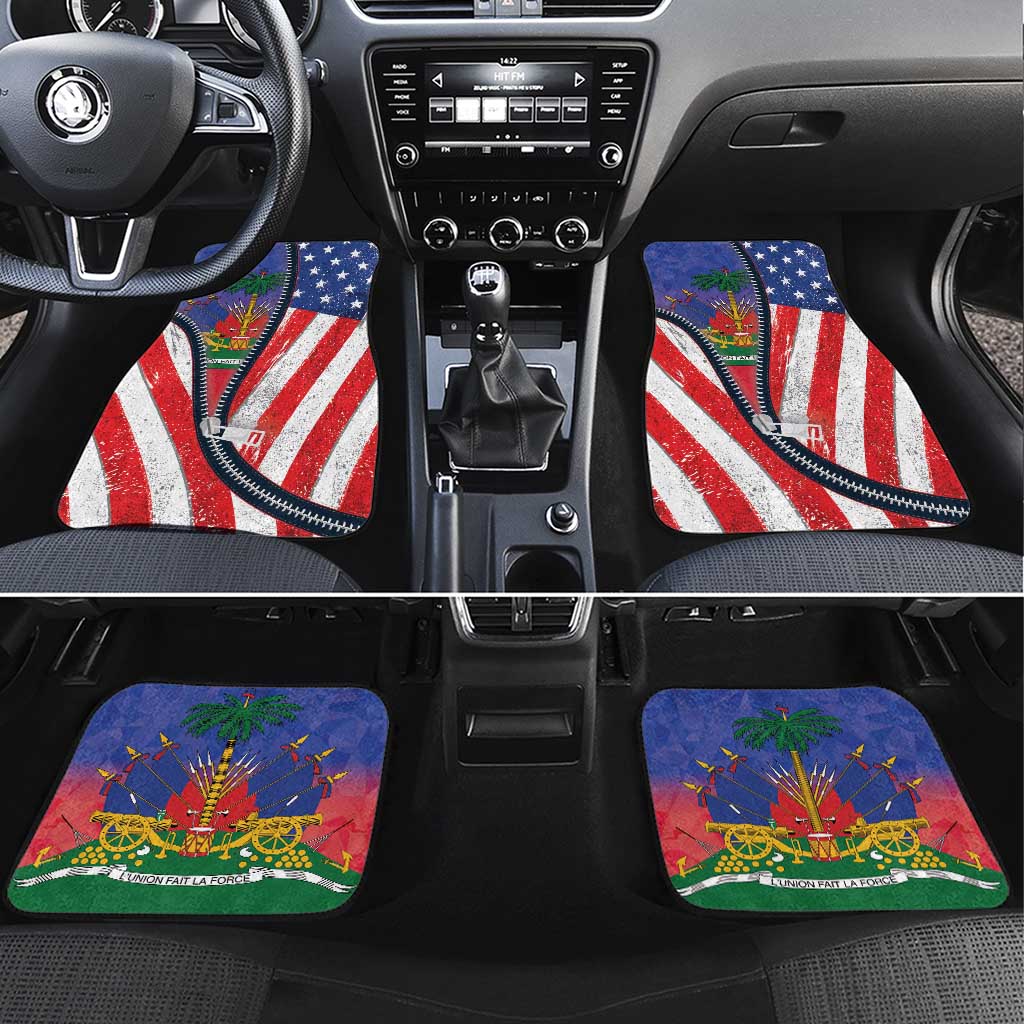 Haitian Americans Zipper Stylized Car Mats Haiti Heritage Month 2025