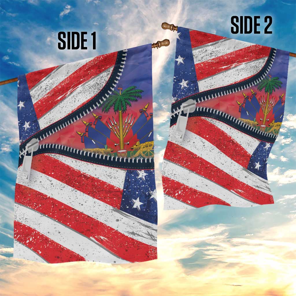 Haitian Americans Zipper Stylized Garden Flag Haiti Heritage Month 2025