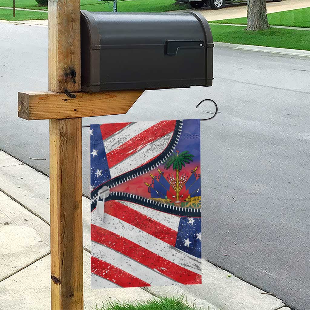 Haitian Americans Zipper Stylized Garden Flag Haiti Heritage Month 2025