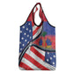 Haitian Americans Zipper Stylized Grocery Bag Haiti Heritage Month 2025