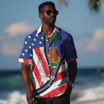 Haitian Americans Zipper Stylized Hawaiian Shirt Haiti Heritage Month 2025