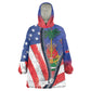 Haitian Americans Zipper Stylized Kid Wearable Blanket Hoodie Haiti Heritage Month 2025