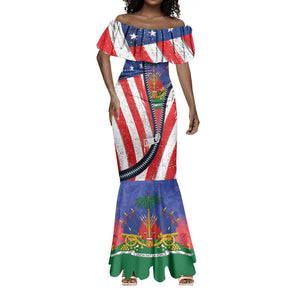 Haitian Americans Zipper Stylized Mermaid Dress Haiti Heritage Month 2025