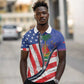 Haitian Americans Zipper Stylized Polo Shirt Haiti Heritage Month 2025