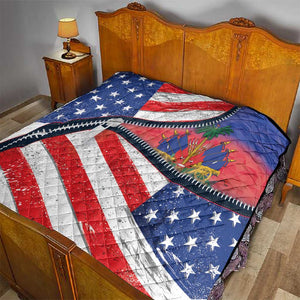 Haitian Americans Zipper Stylized Quilt Haiti Heritage Month 2025