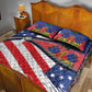 Haitian Americans Zipper Stylized Quilt Bed Set Haiti Heritage Month 2025