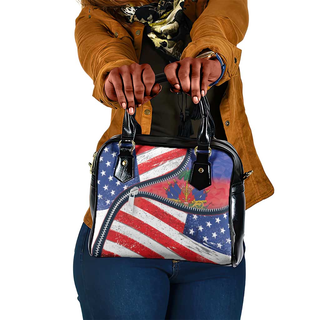 Haitian Americans Zipper Stylized Shoulder Handbag Haiti Heritage Month 2025