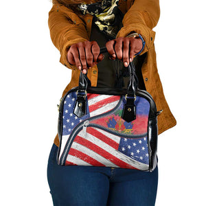 Haitian Americans Zipper Stylized Shoulder Handbag Haiti Heritage Month 2025