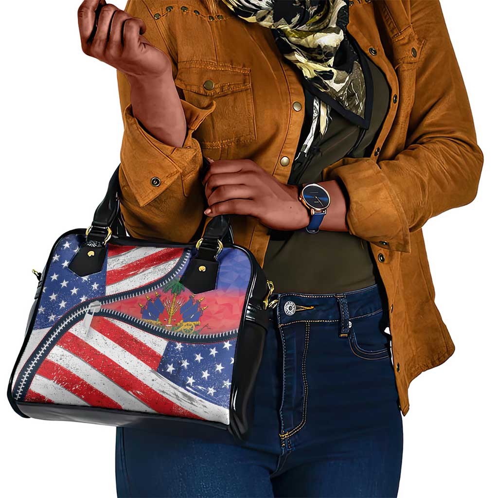 Haitian Americans Zipper Stylized Shoulder Handbag Haiti Heritage Month 2025