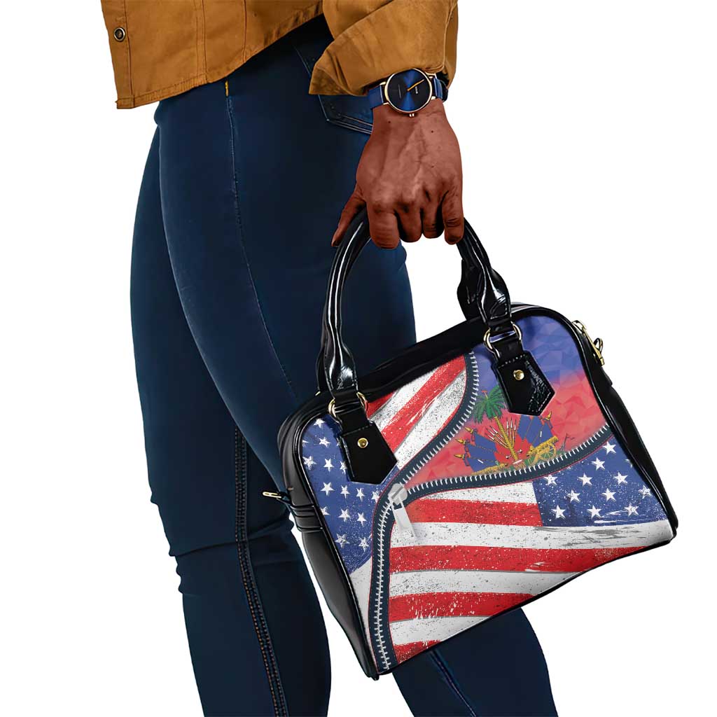Haitian Americans Zipper Stylized Shoulder Handbag Haiti Heritage Month 2025
