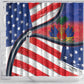Haitian Americans Zipper Stylized Shower Curtain Haiti Heritage Month 2025