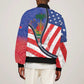 Haitian Americans Zipper Stylized Sleeve Zip Bomber Jacket Haiti Heritage Month 2025