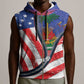 Haitian Americans Zipper Stylized Sleeveless Zip Hoodie Haiti Heritage Month 2025 - African Pride