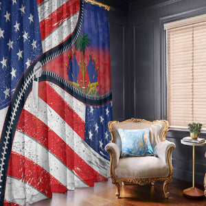 Haitian Americans Zipper Stylized Window Curtain Haiti Heritage Month 2025