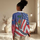 Haitian Americans Zipper Stylized Women Casual Shirt Haiti Heritage Month 2025