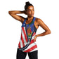 Haitian Americans Zipper Stylized Women Racerback Tank Haiti Heritage Month 2025