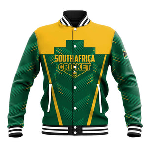 Custom South Africa Cricket Baseball Jacket SA Protea Woza Nawe