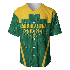 Custom South Africa Cricket Baseball Jersey SA Protea Woza Nawe