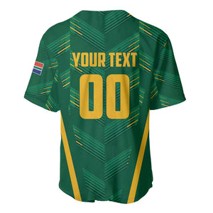 Custom South Africa Cricket Baseball Jersey SA Protea Woza Nawe