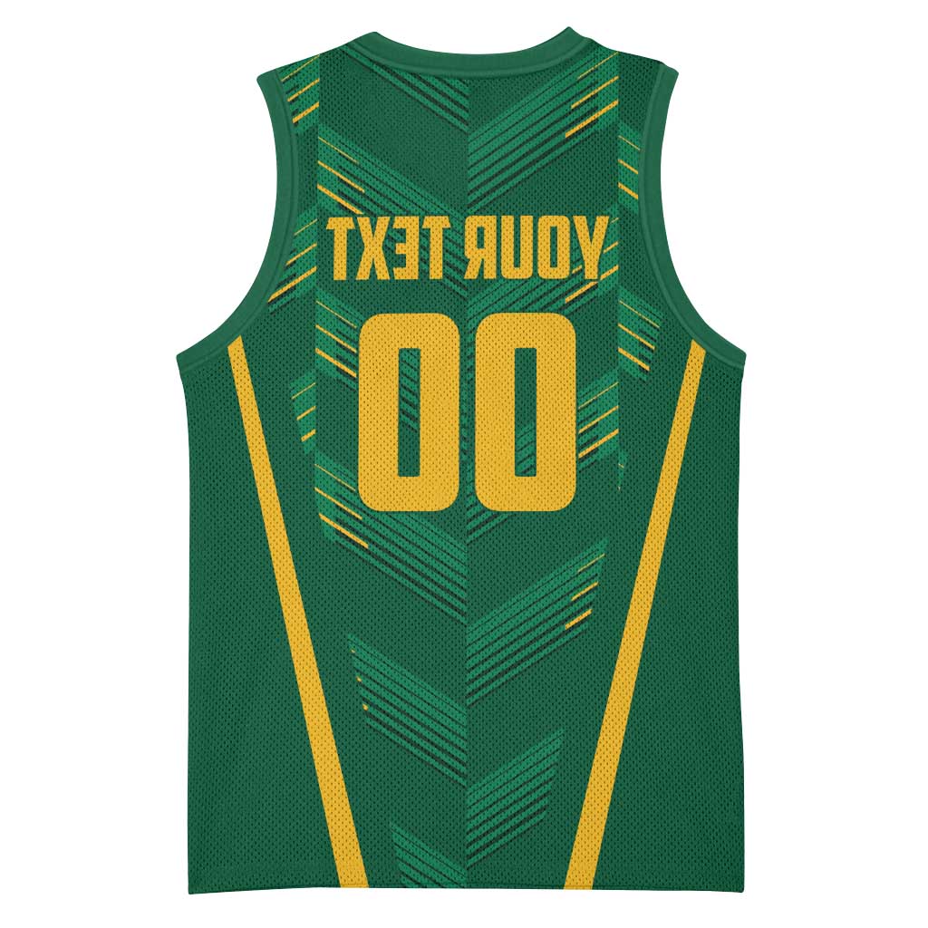 Custom South Africa Cricket Basketball Jersey SA Protea Woza Nawe - African Pride