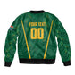 Custom South Africa Cricket Bomber Jacket SA Protea Woza Nawe