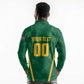 Custom South Africa Cricket Long Sleeve Polo Shirt SA Protea Woza Nawe