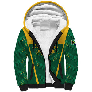 Custom South Africa Cricket Sherpa Hoodie SA Protea Woza Nawe